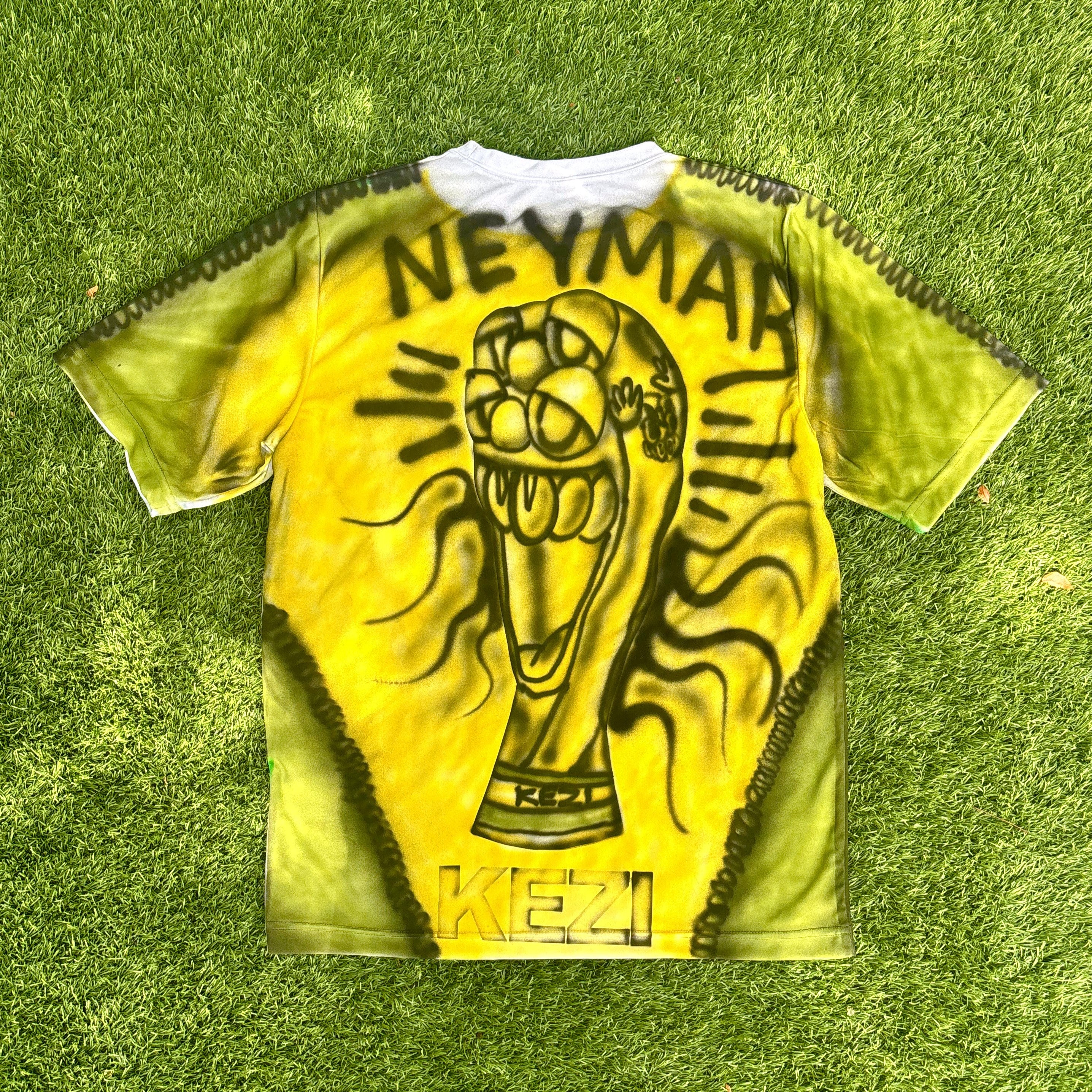 kezi cup, KEZI NEYMAR, KEZI CUP, KIDKEZI, 1/1 BRAZIL SHIRT,  BRAZIL AIR BRUSH JERSEY, NEYMAR AIR BRUSH JERSEY, KEZI SOCCER, NEYMAR KEZI